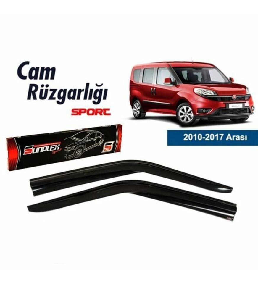 Fiat Doblo Mugen Cam Rüzgarlığı 2010 sonrası 2'li Sunplex
