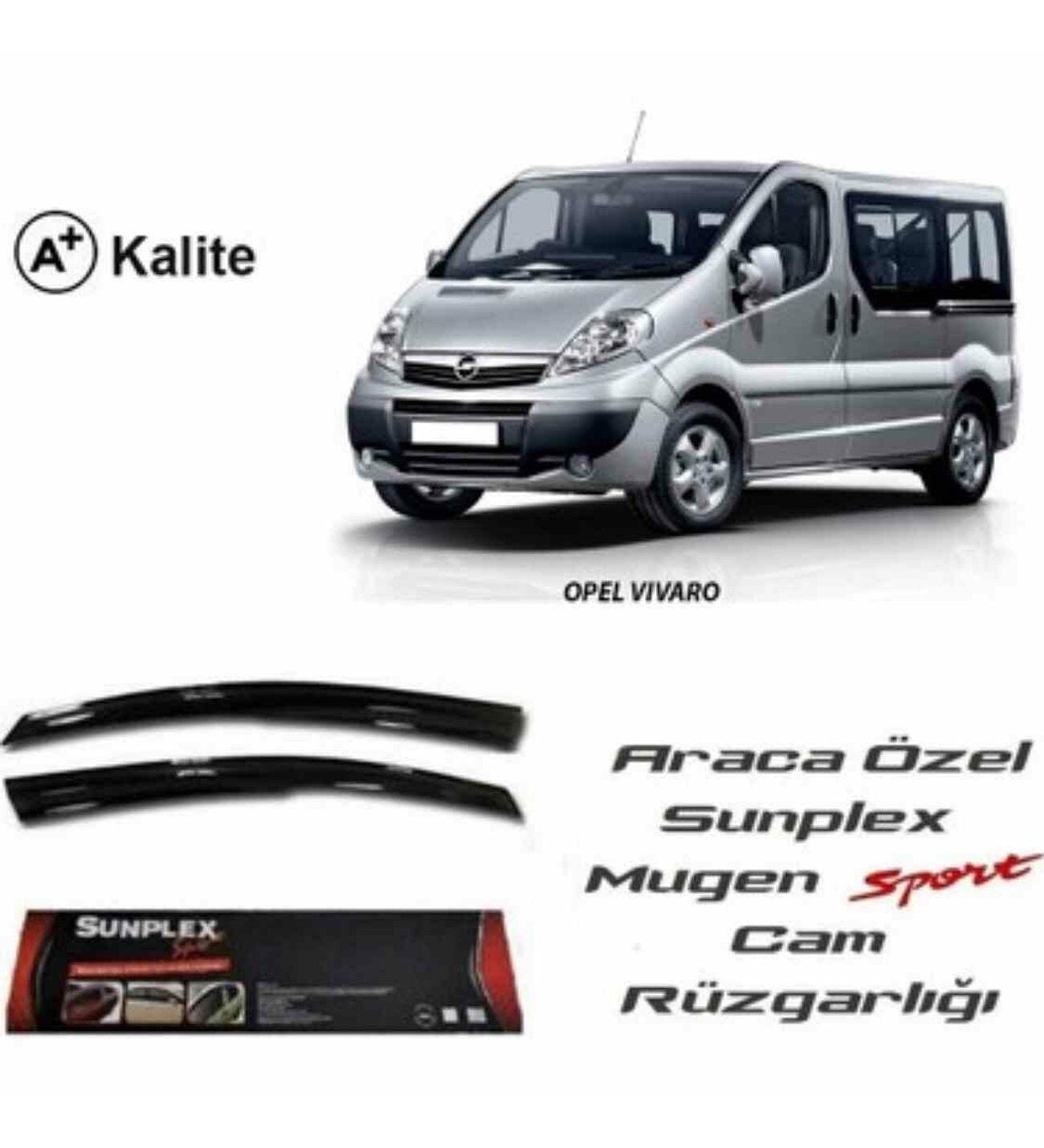 Opel Vivaro Mugen Cam Rüzgarlığı 2003-2014 arası 2'li Sunplex