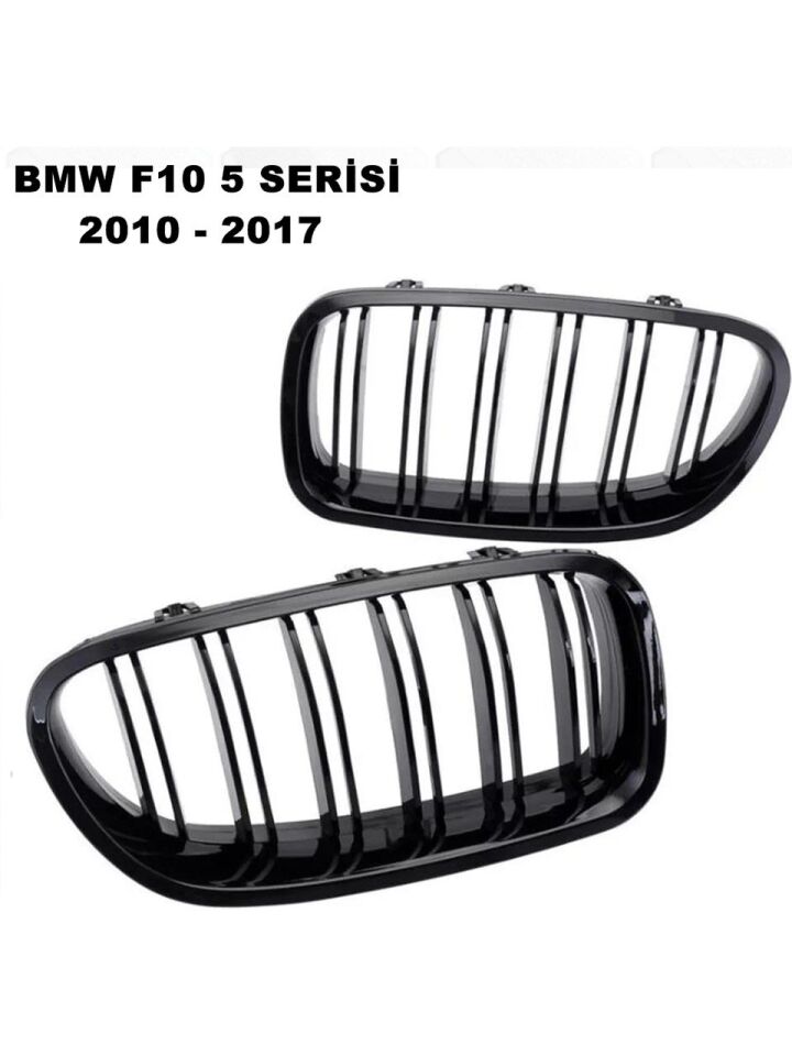 Bm w 5 Serisi F10 M4 Ön Panjur Böbrek Izgara Çift Çizgi Piano Black 2009-2017 Arası