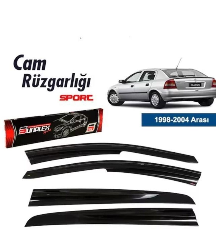 Opel Astra G (Sedan-Hb uyumlu) Mugen Cam Rüzgarlığı 1998-2003 arası 4'lü Sunplex