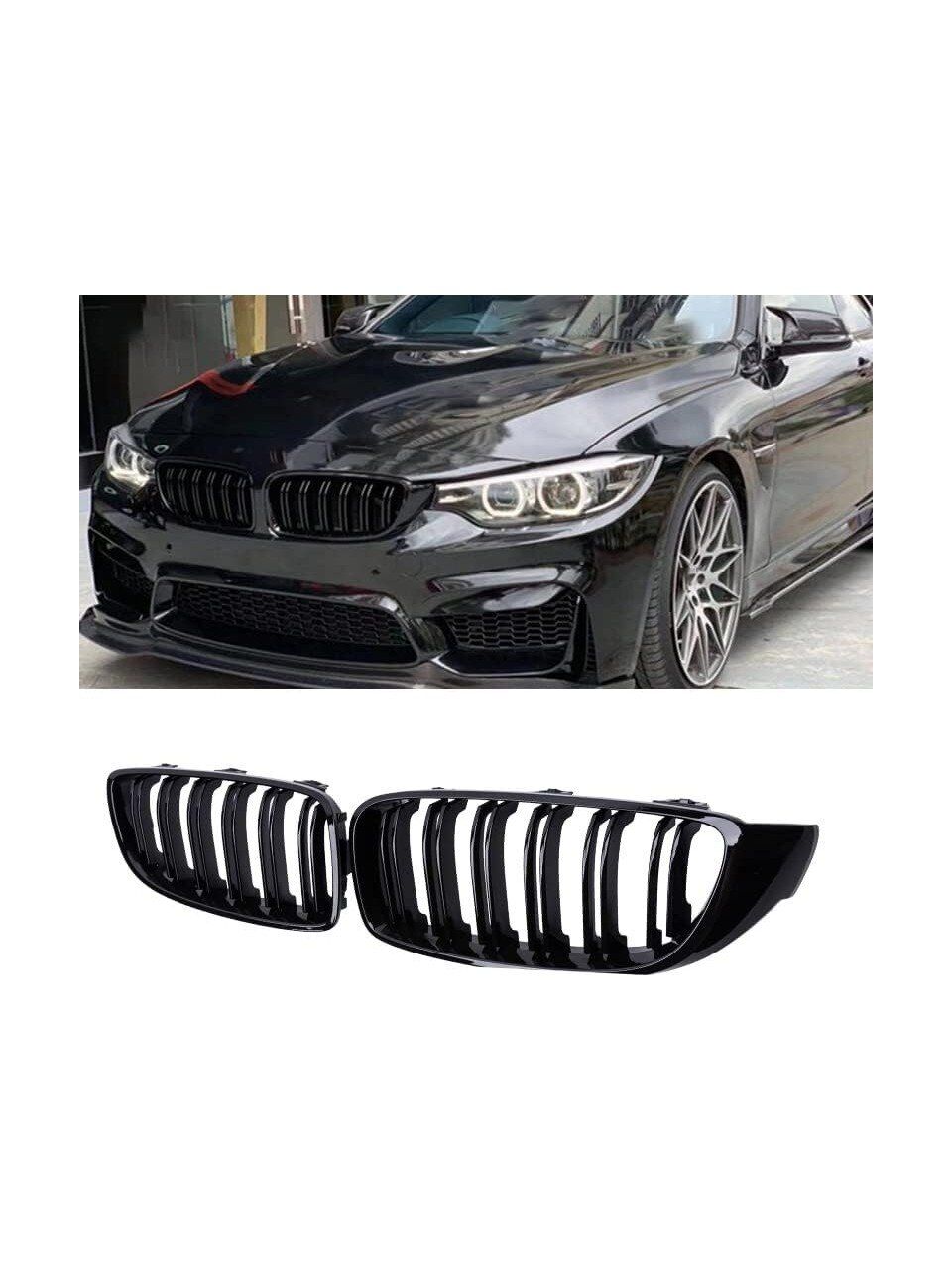Bm w 4 Serisi F32 M4 Çift Çizgi Böbrek Piano Black Panjur 2014-2019 Arası