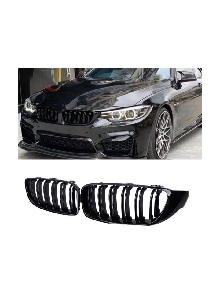 Bm w 4 Serisi F32 M4 Çift Çizgi Böbrek Piano Black Panjur 2014-2019 Arası