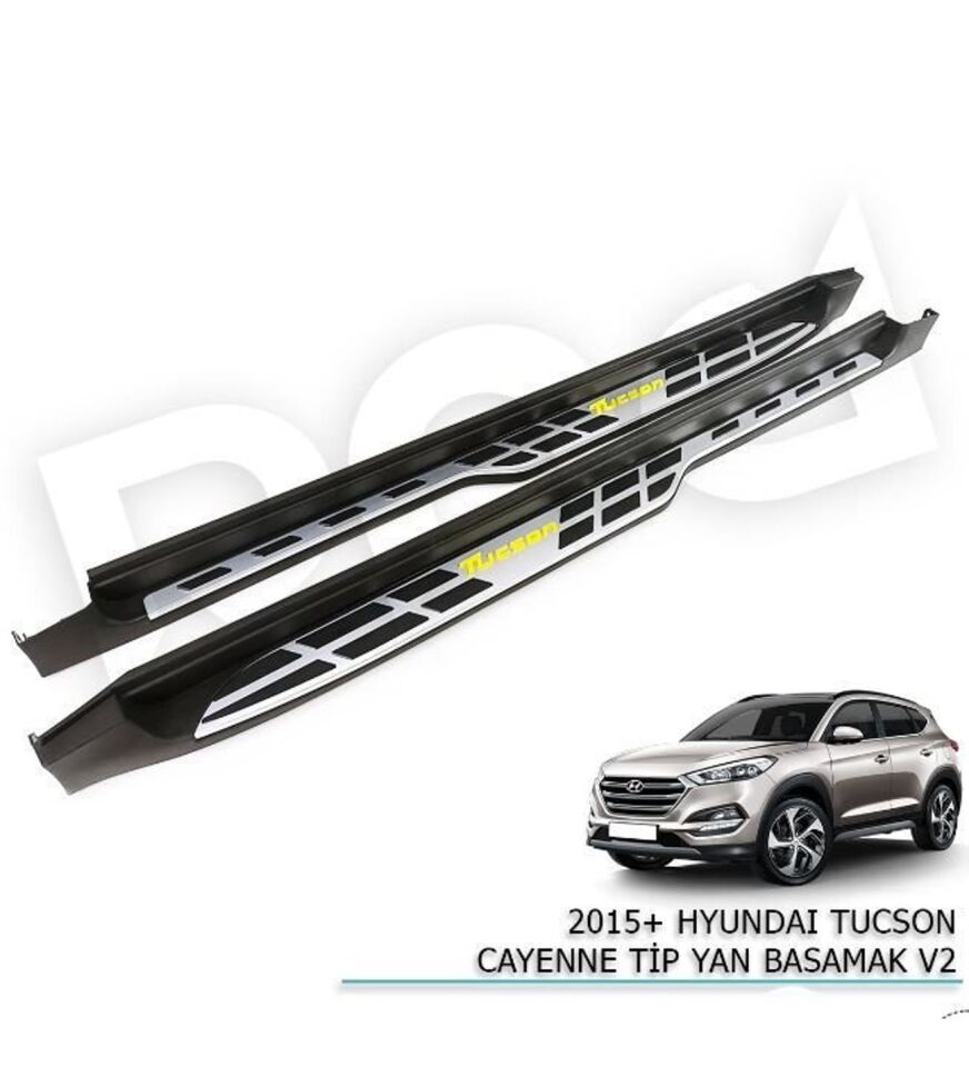 Hyundai Tucson yan basamak 2015 ve Sonrası cayenne tip
