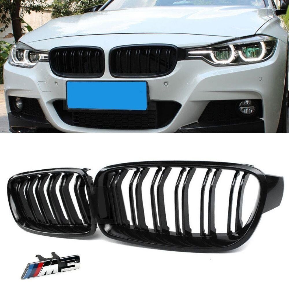 Bm w F30-35 M3 Ön Panjur Izgara Böbrek Piano Black 2012-2018 Arası