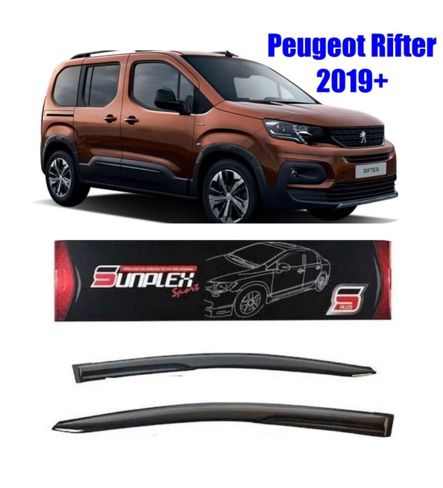 Peugeot Rifter Mugen Cam Rüzgarlığı 2019 sonrası 2'li Sunplex