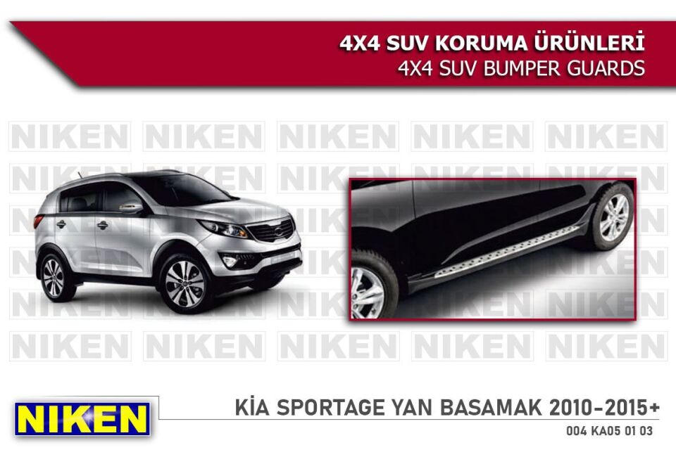 Kia Sportage uyumlu yan basamak marşbiyel koruma 2010-2015 arası modeller