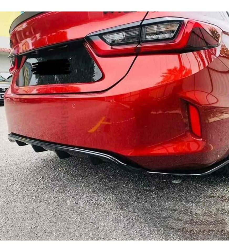 Honda Civic uyumlu arka tampon altı difüzör Siyah 2021 ve sonrası