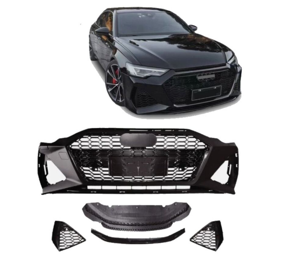 Audi A6 Rs6 Lci Ön Tampon Komple Set 2017-2019 arası uyumlu Panjurlu