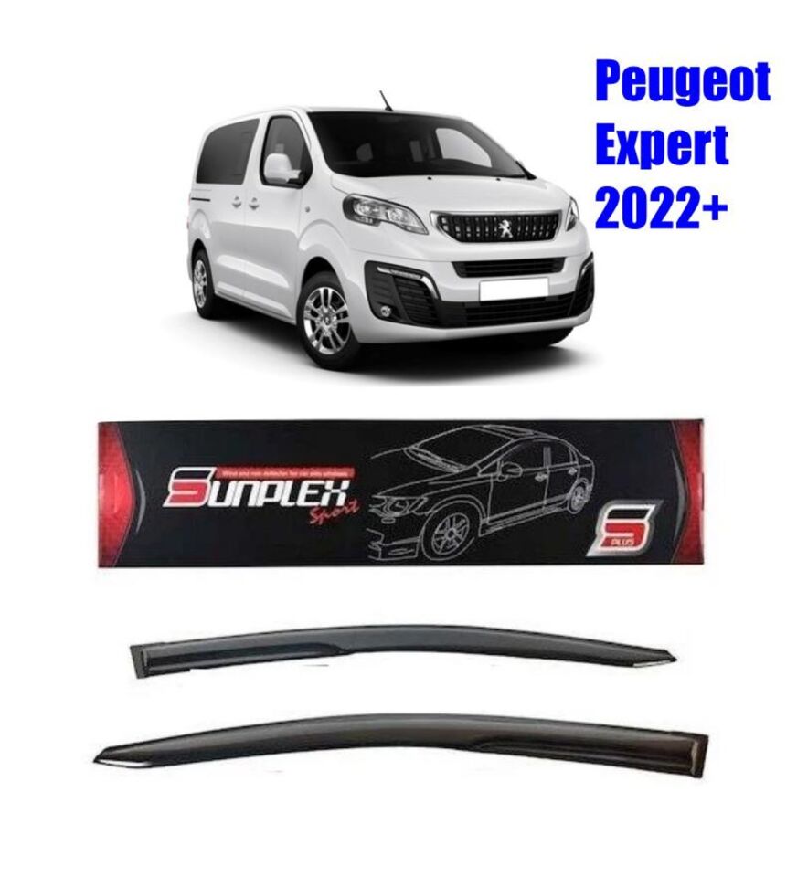 Peugeot Expert Mugen Cam Rüzgarlığı 2022 sonrası 2'li Sunplex