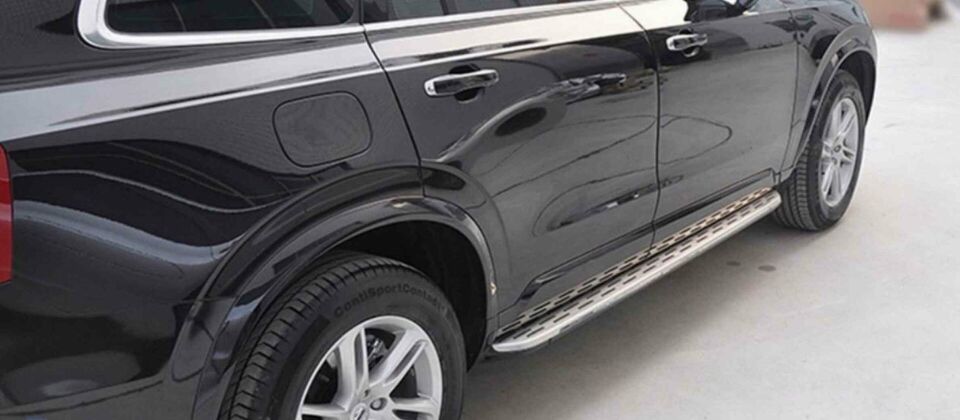 Volvo xc90 uyumlu yan basamak marşbiyel koruma 2015 sonrası modeller