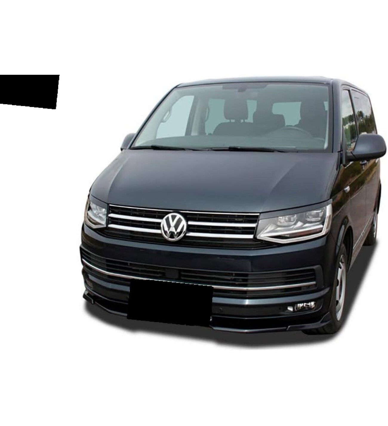 Vw T6 uyumlu ön tampon altı lip 3 parça pianoblack 2016+