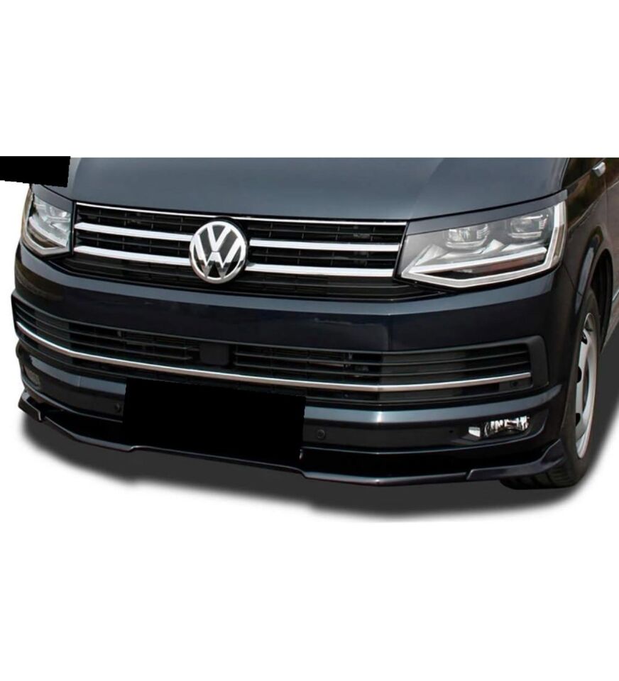 Vw T6 uyumlu ön tampon altı lip 3 parça pianoblack 2016+