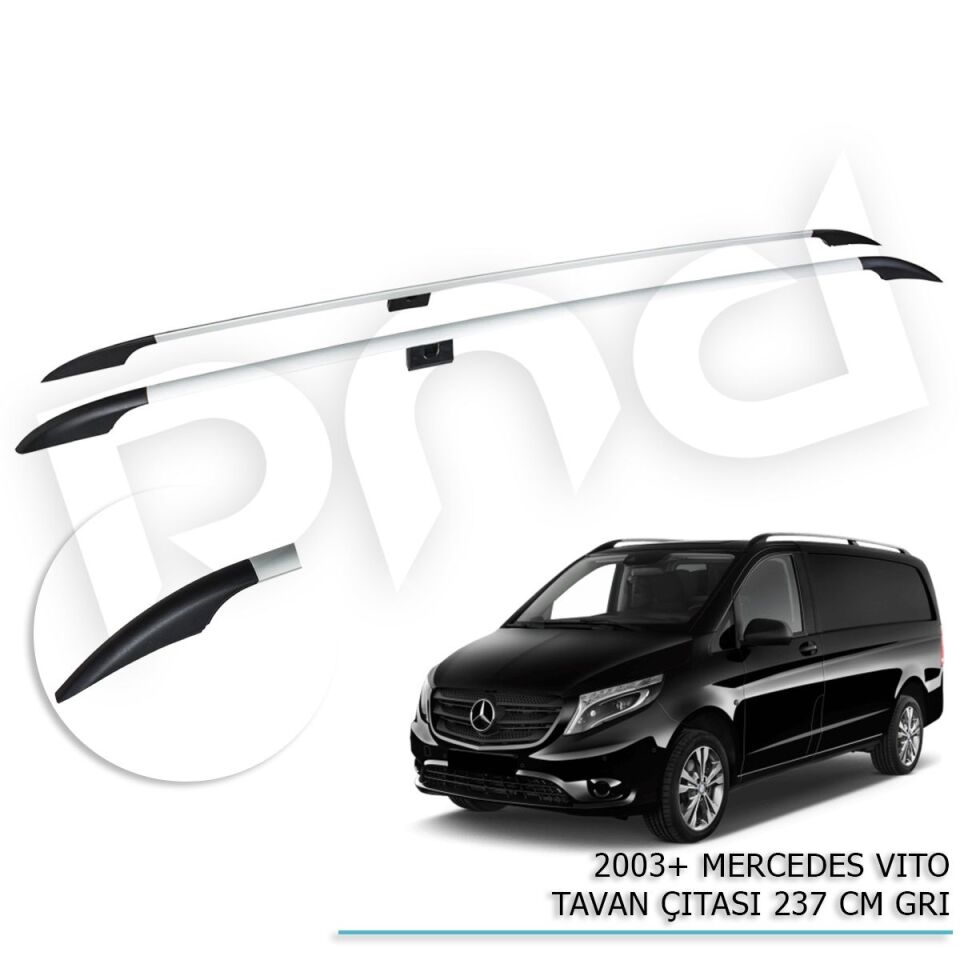 Mercedes Vito Ext Uzun Tavan Çıtası Gold Gri 2003+ sonrası