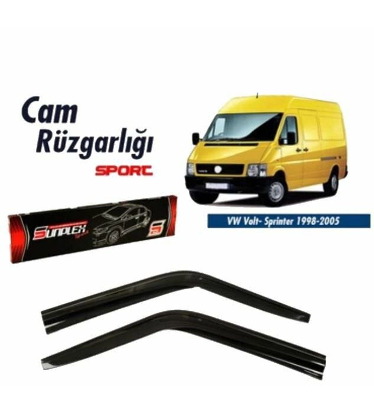 Vw Volt Mugen Cam Rüzgarlığı 1998-2007 arası 2'li Sunplex