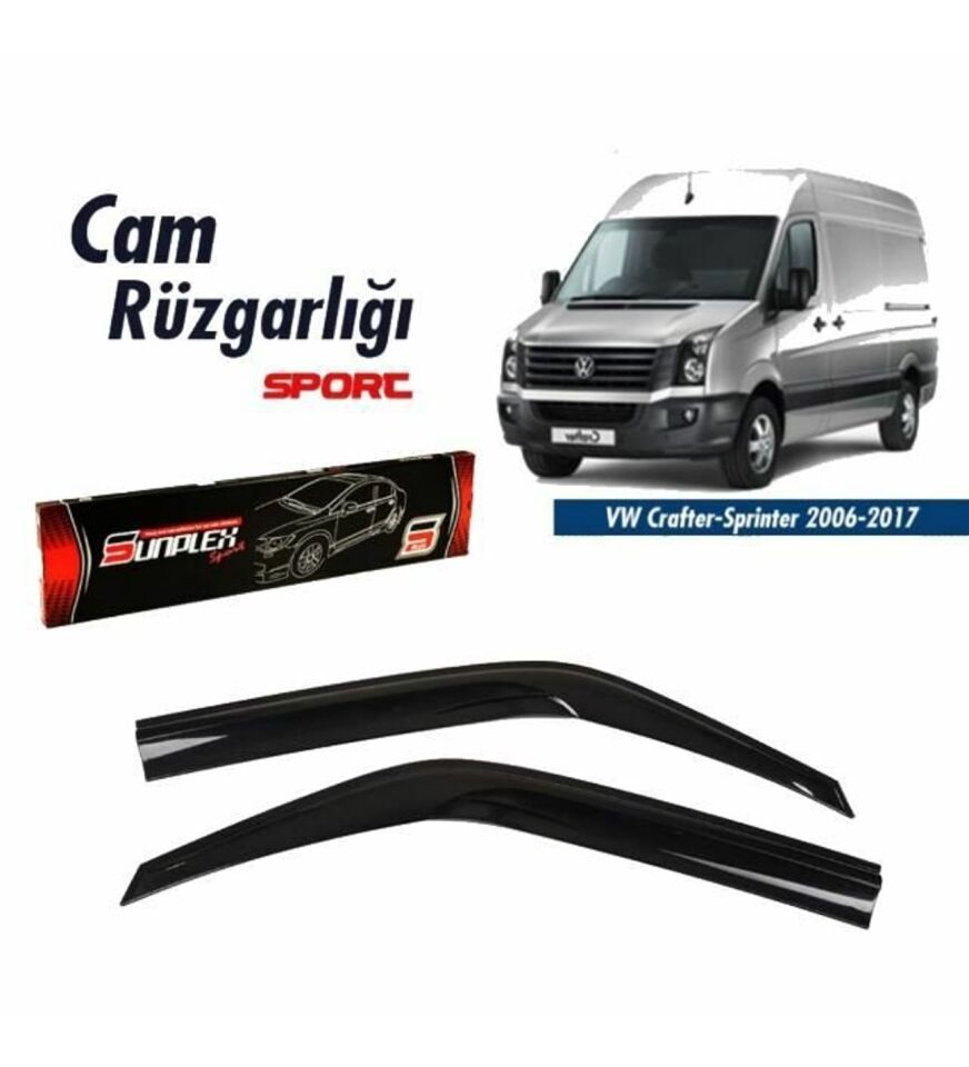 Mercedes Sprinter Mugen Cam Rüzgarlığı 2006 sonrası 2'li Sunplex