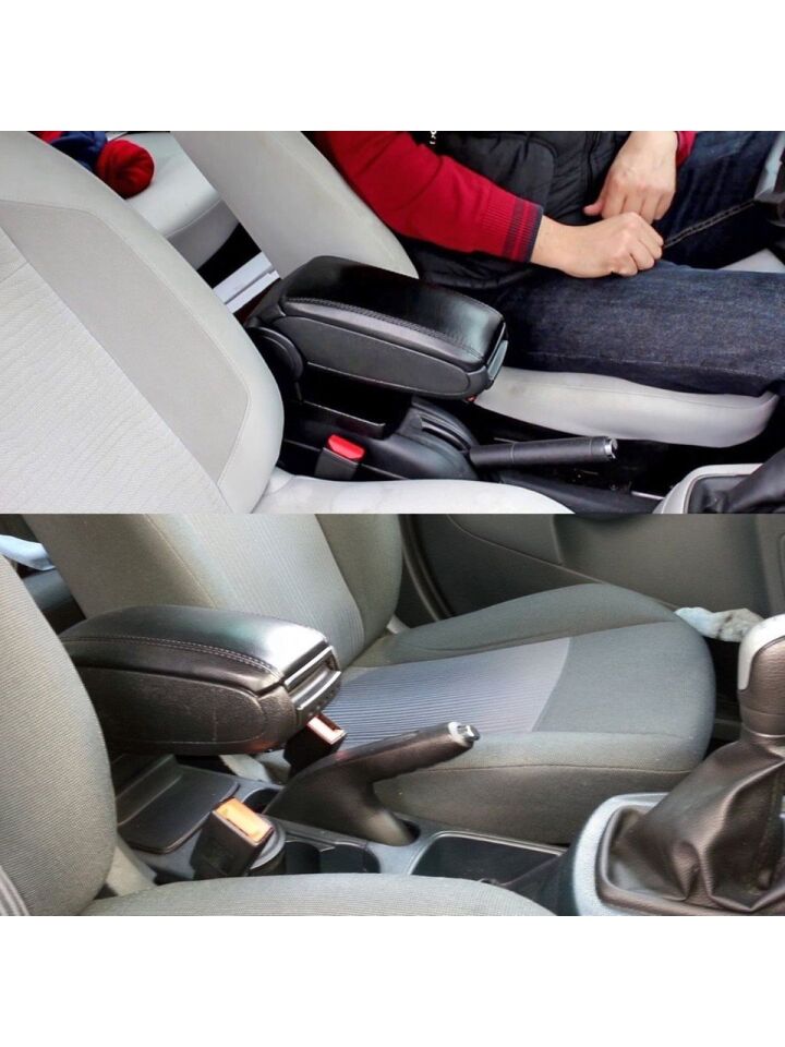 Renault Megane 2 Araca Özel Kol Dayama Kolçak Siyah 2003-2011 arası modellere uyumlu Niken