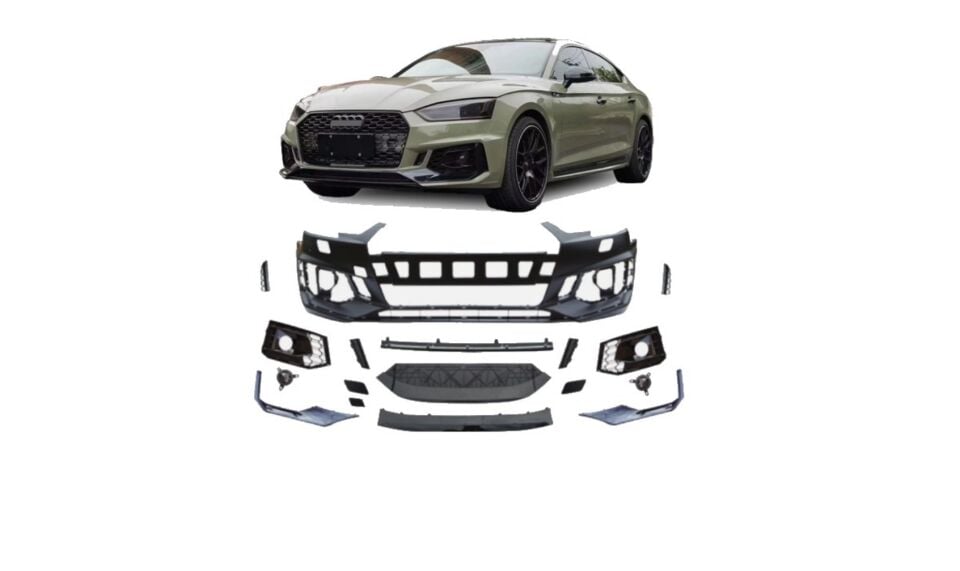 Audi A5 Rs5 Ön Tampon Komple Set 2017-2019 arası uyumlu Panjursuz
