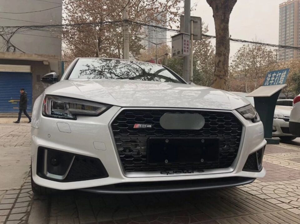Audi A4 Rs4 Ön Tampon Komple Set 2017-2019 arası uyumlu Panjurlu