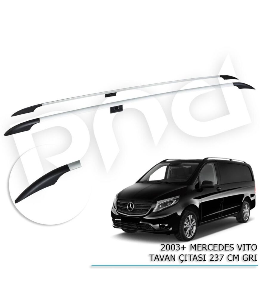 Mercedes Vito Ext Uzun Tavan Çıtası Gold Gri 2003+ sonrası