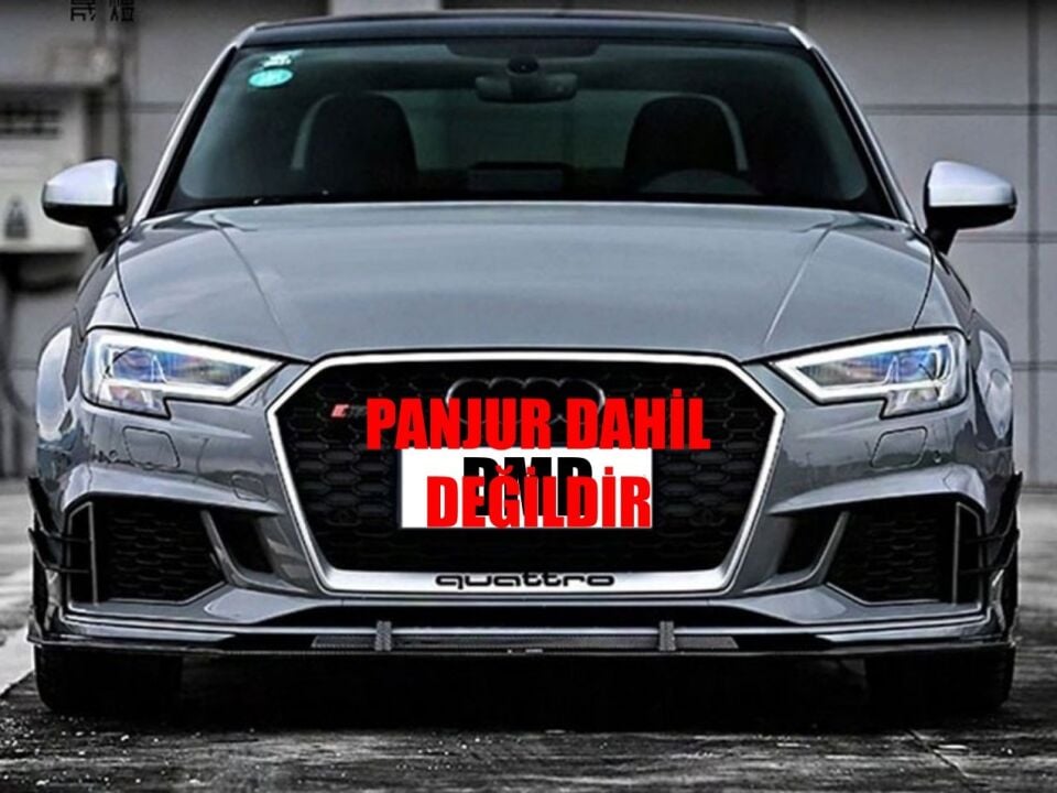 Audi A3 Rs3 Ön Tampon Komple Set 2017-2019 arası uyumlu Panjursuz