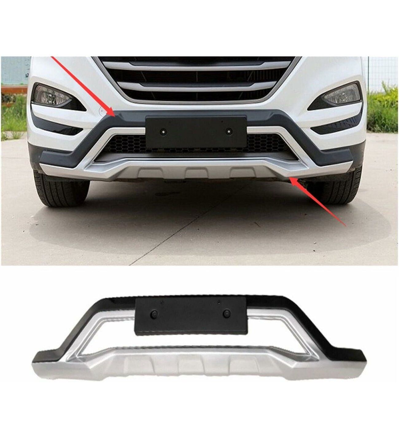 Hyundai tucson ön tampon koruması difüzör 2015-2018 arası (makyajsız kasa)