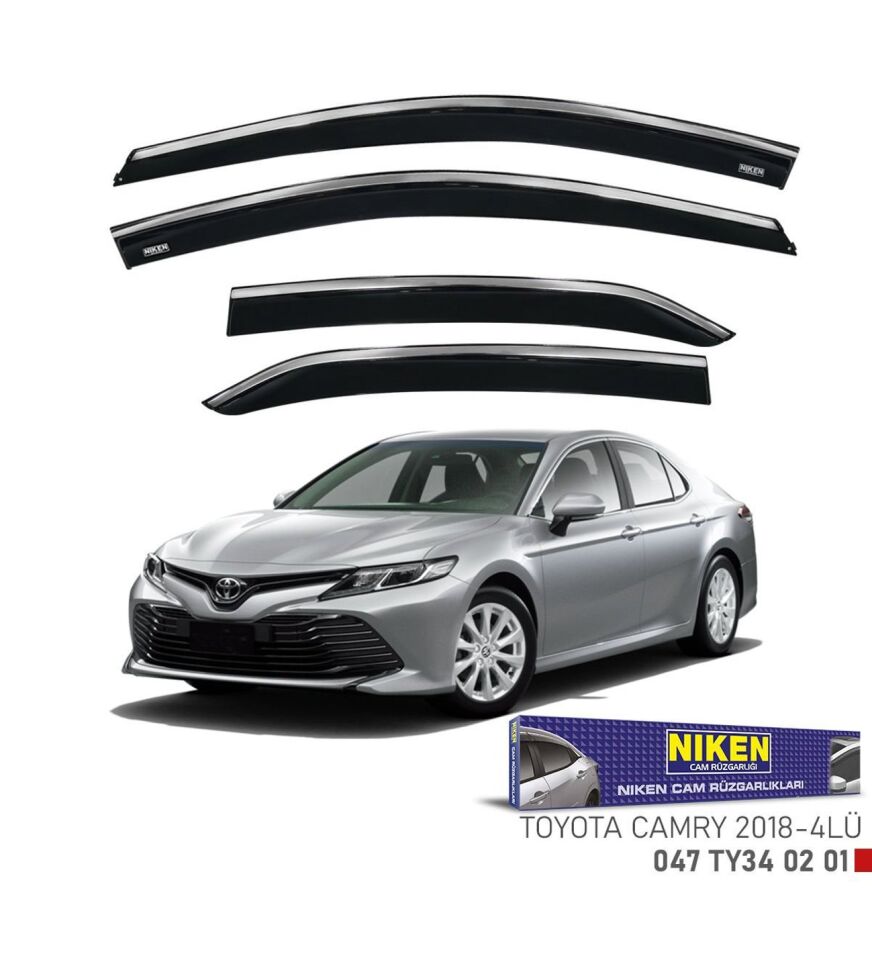 Toyota Camry Kromlu Cam Rüzgarlığı Niken 2019+