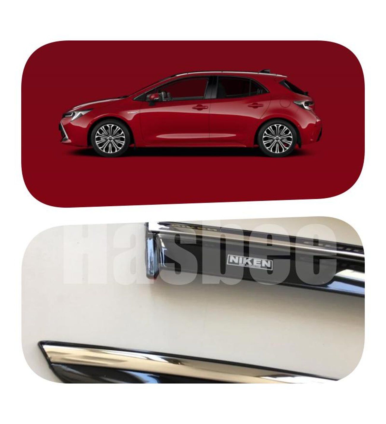 Toyota Corolla hb Kromlu Cam Rüzgarlığı Niken 2019+