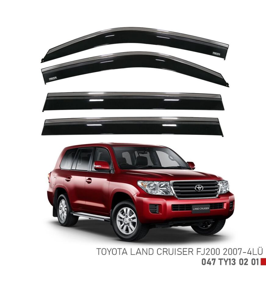 Toyota Land Cruiser Fj200 Kromlu Cam Rüzgarlığı Niken 2007+