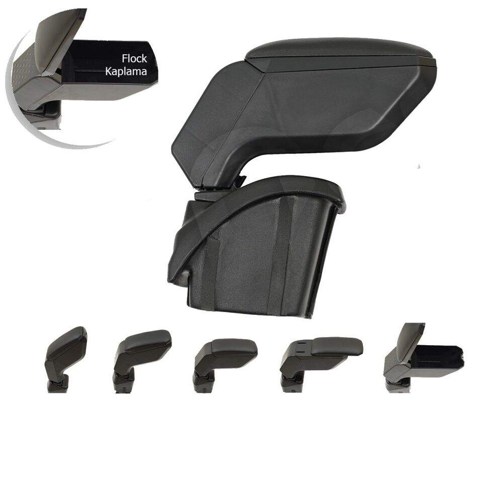 Renault Megane 2 Araca Özel Kol Dayama Kolçak Siyah 2003-2011 arası uyumlu Pnd