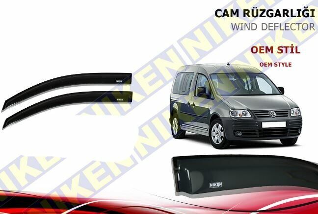 Volkswagen Caddy Cam Rüzgarlığı 2 li 2003 Sonrası Niken (Kromsuz Model)