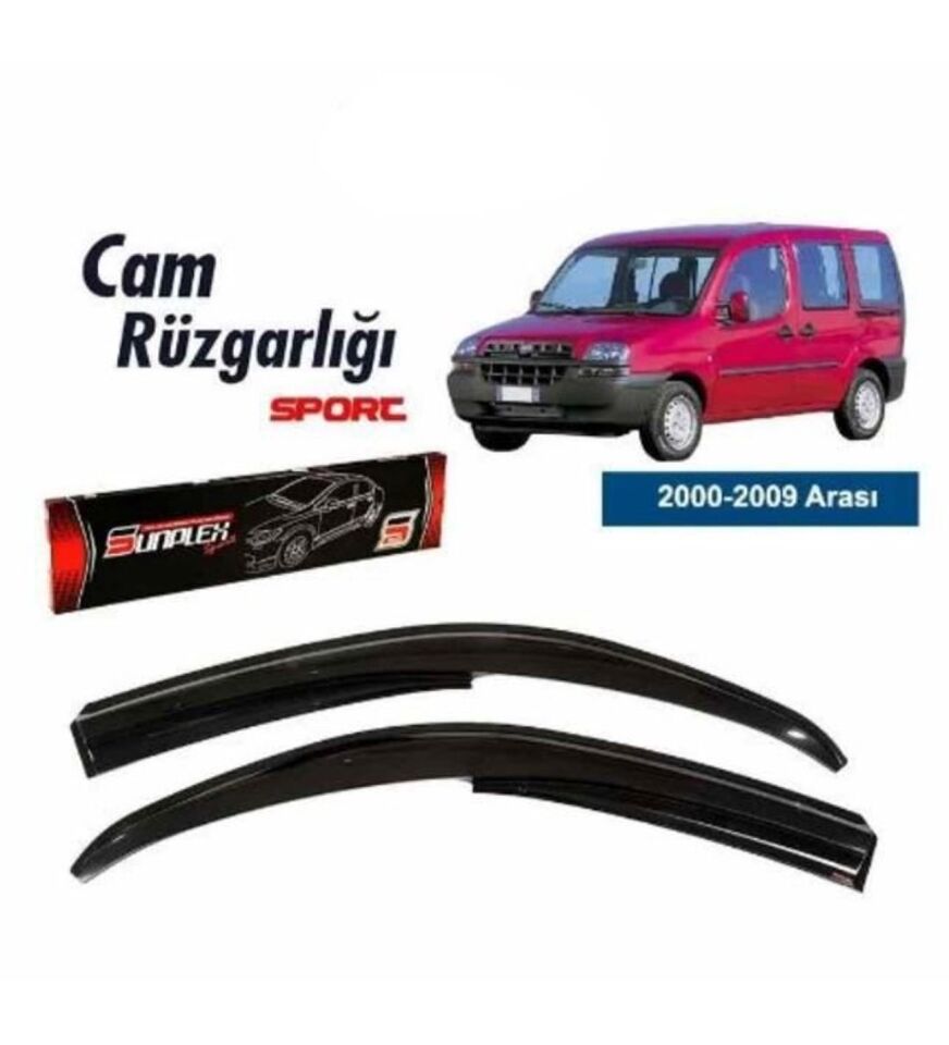 Fiat Doblo 1 Mugen Cam Rüzgarlığı 2000-2009 arası 2'li Sunplex