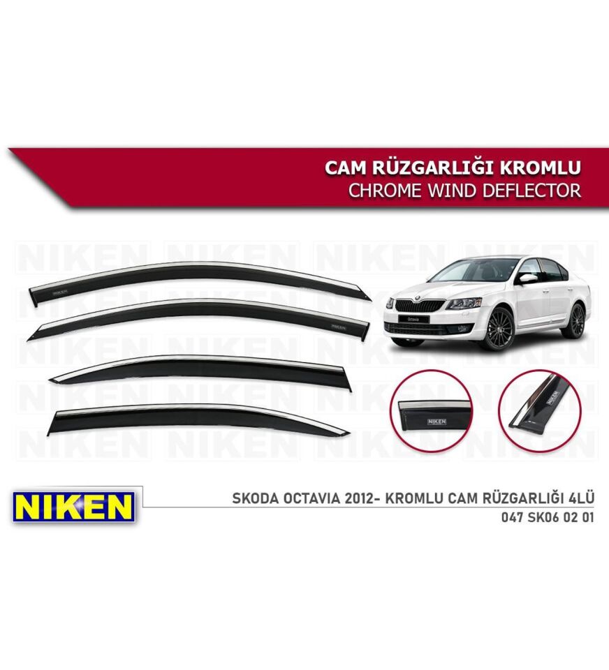 Skoda Octavia Kromlu Cam Rüzgarlığı Niken 2013-2019