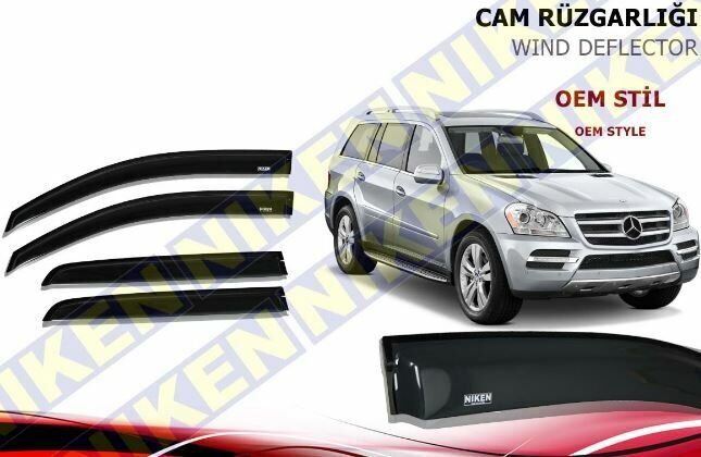 Mercedes GL Cam Rüzgarlığı 2006-2011 Arası Niken (Kromsuz Model)
