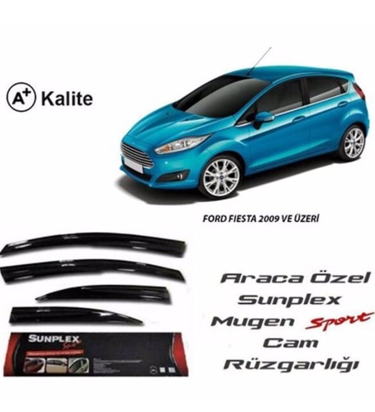 Ford Fiesta Mugen Cam Rüzgarlığı 2010-2017 arası 4'lü Sunplex