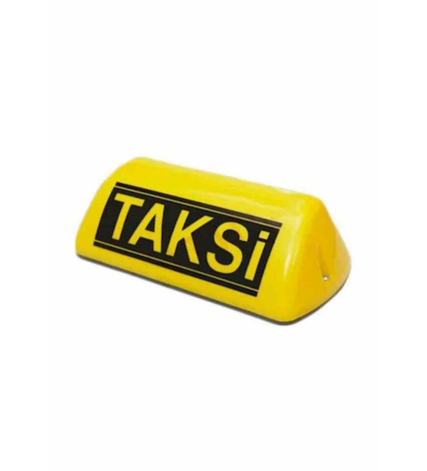 Taksi Levhası Camı Sarı (Yazısız Model)