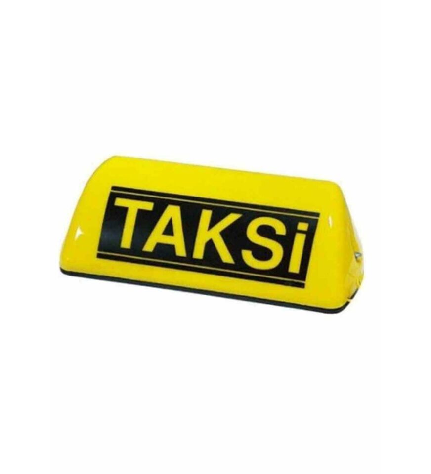 Taksi Levhası Camı Sarı (Taksi Yazılı)
