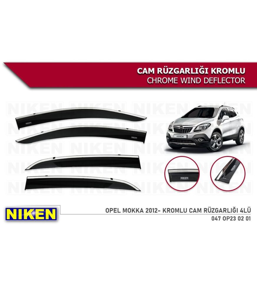 Opel Mokka Kromlu Cam Rüzgarlığı Niken 2012-2020