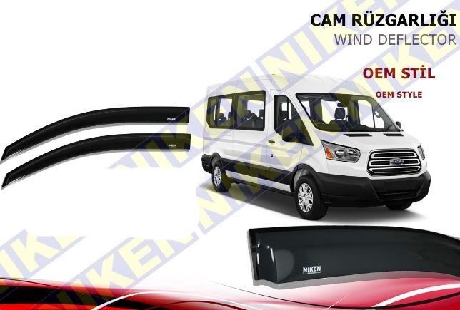 Ford Transit Cam Rüzgarlığı Niken 2014-2020 Arası 2li (Kromsuz Model)