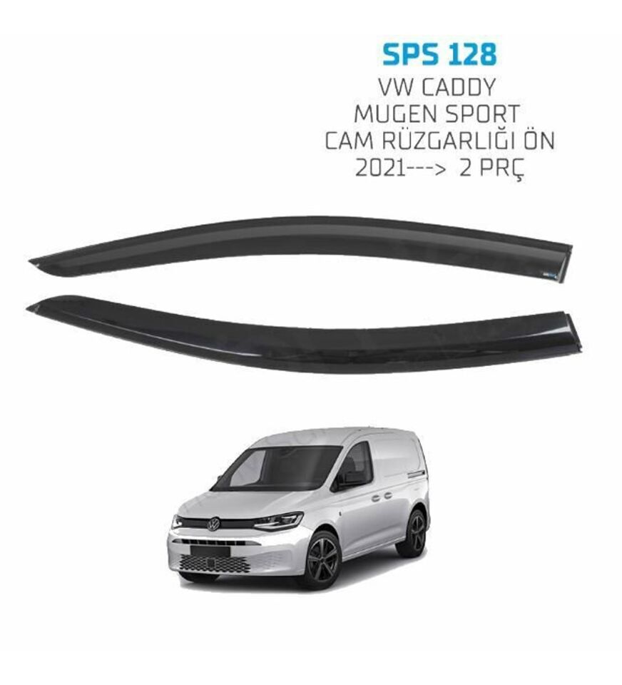 Vw Caddy Mugen Cam Rüzgarlığı 2021 sonrası 2'li  Sunplex