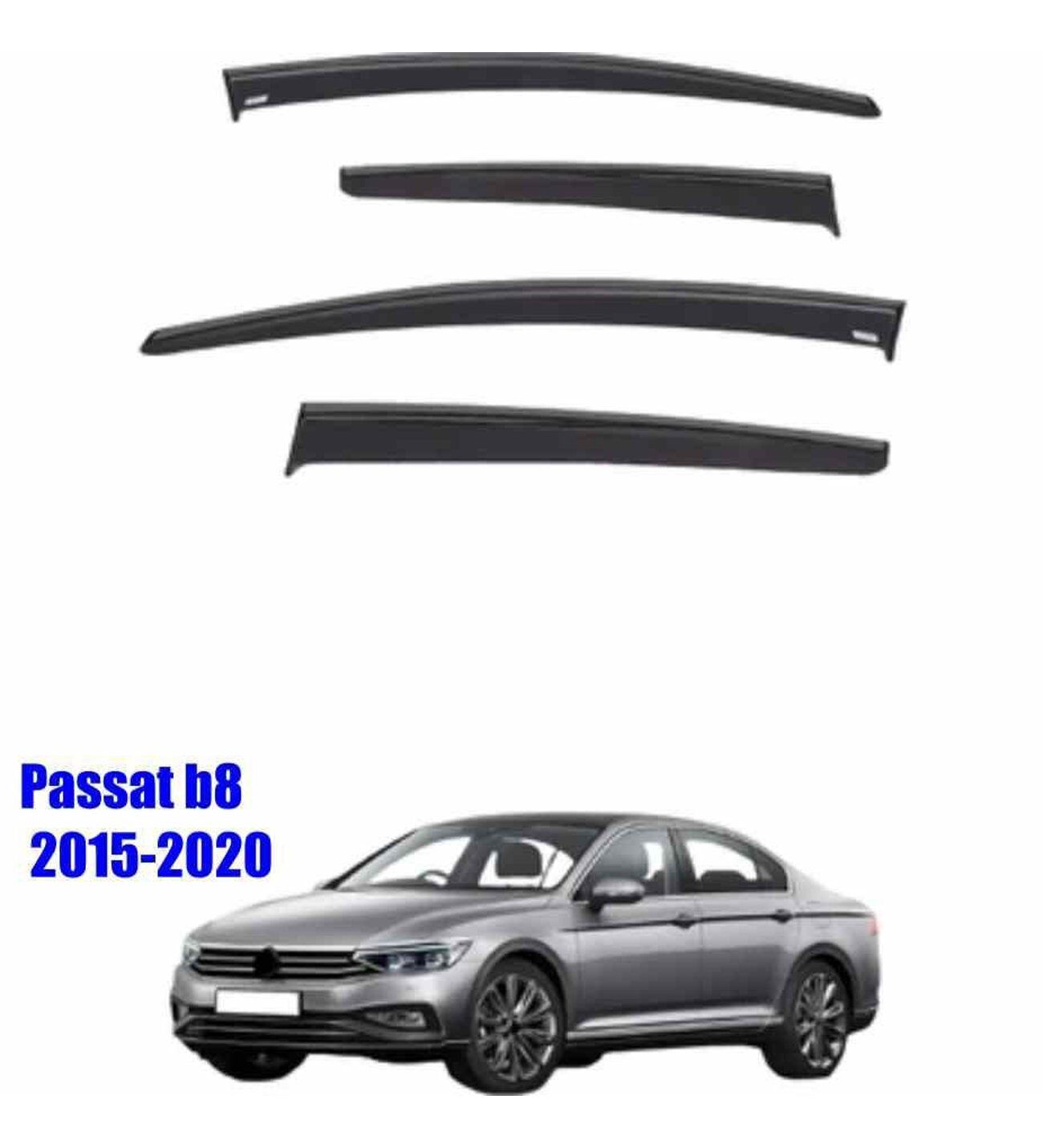 Vw Passat B8 Mugen Cam Rüzgarlığı 2015-2020 arası 4'lü Sunplex
