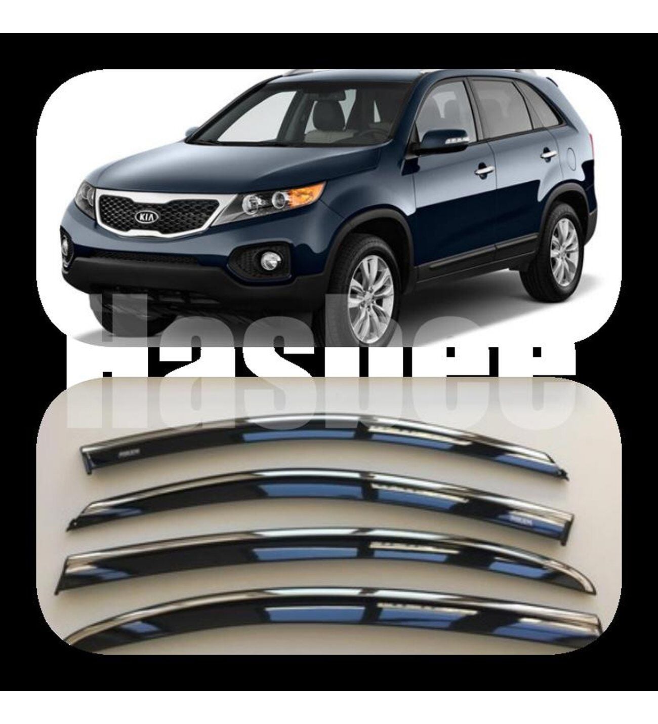 Kia Sorento Kromlu Cam Rüzgarlığı Niken 2010+