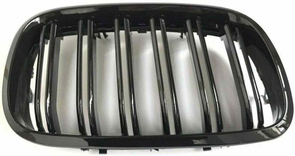 Bmw X5 E70 çift şeritli ön panjur ızgara 2006-2013 arası parlak siyah