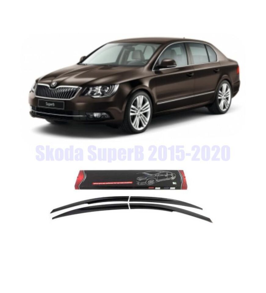Skoda SuperB Mugen Cam Rüzgarlığı 2015-2020 arası 4'lü Sunplex